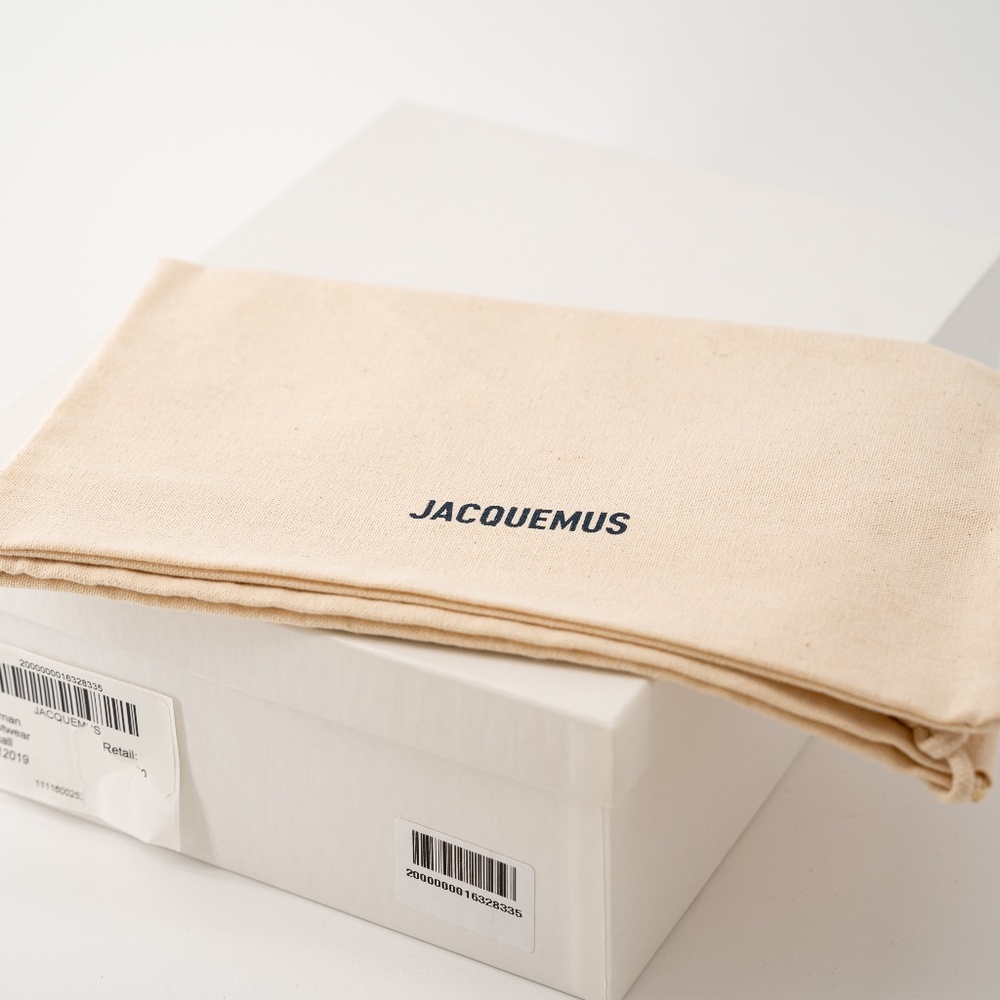 size 37 7US - Jacquemus Leather Les Mules Padded Leather Cream Heels - Picture 7 of 8